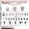 Service Caster 4'' Nylon Swivel 1-3/8'' Expanding Stem Caster with Brake SCC-EX20S414-NYS-TLB-138 - alternate 4